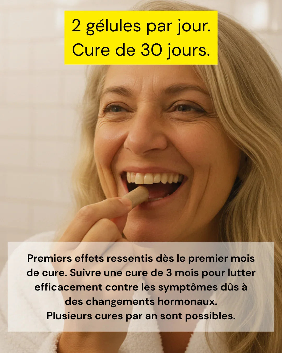 Cure ménopause, sans phytohormones.