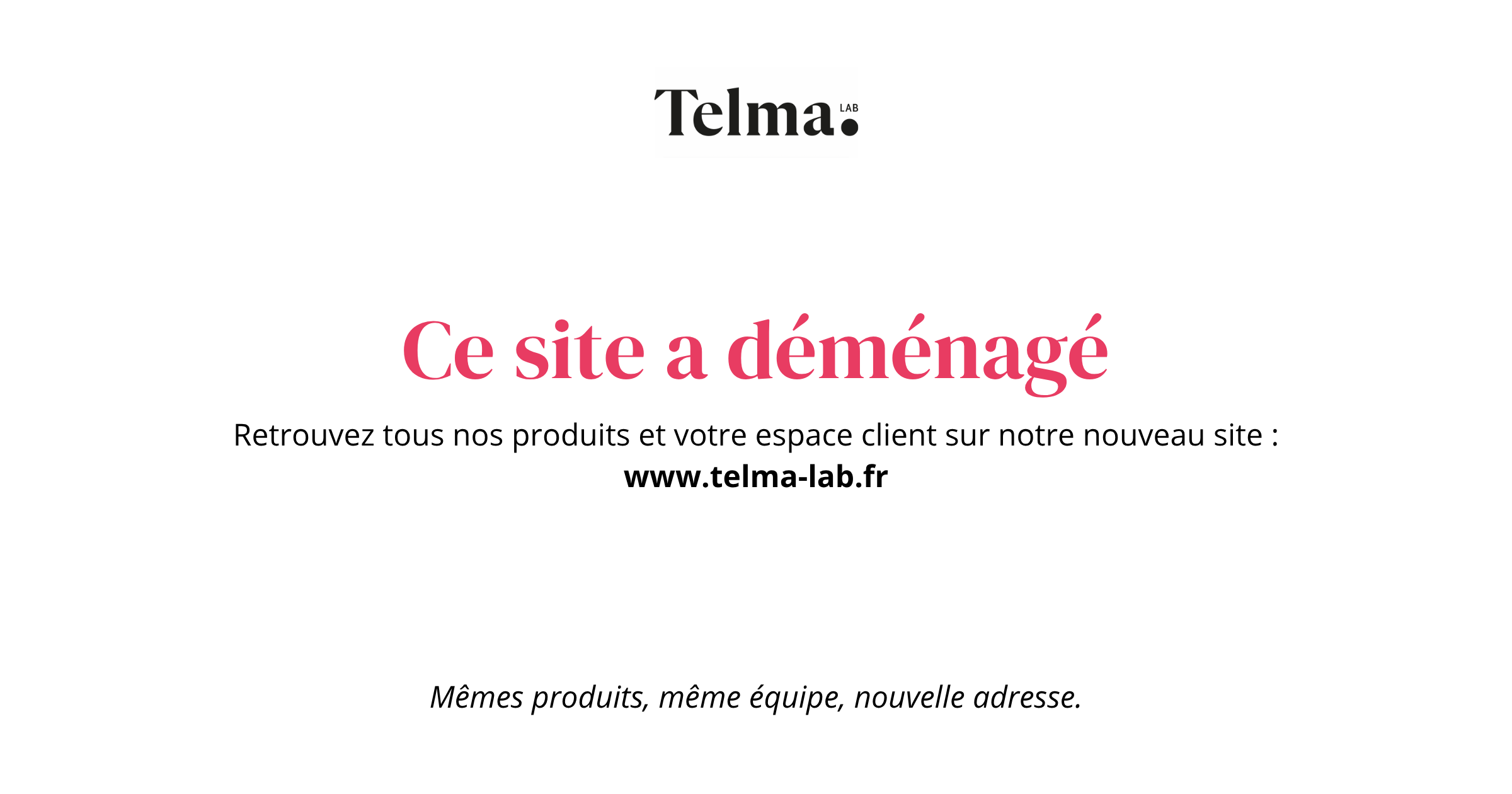 Ce site a déménagé